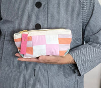 Quilted Cosmetic Zip in Pastels
