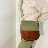 Textile & Leather Crossbody