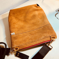 Vintage Textile & Leather Crossbody