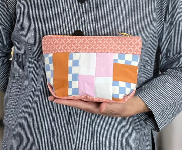 Pretty in Pink Quilted Zip Pouch