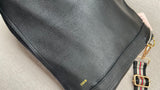 Black Suede & Leather Crossbody