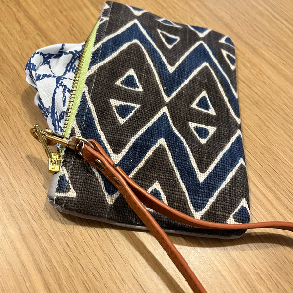 Modern Textile & Leather Zip