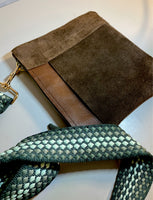 Suede and Leather Crossbody