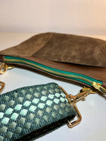 Suede and Leather Crossbody