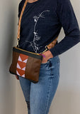 Arrow Leather Crossbody Bag