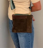 Suede and Leather Crossbody