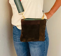 Suede and Leather Crossbody